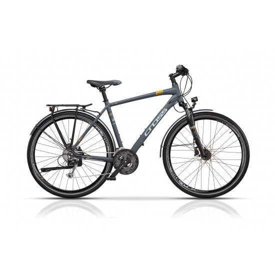 Bicicleta CROSS Avalon Man Trekking 28" Gri/Alb 480mm Bicicleta CROSS Avalon Man Trekking 28 Gri/Alb 480mm