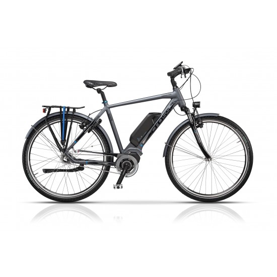 Bicicleta CROSS Elegra City Man 28 Gri/Negru 500mm
