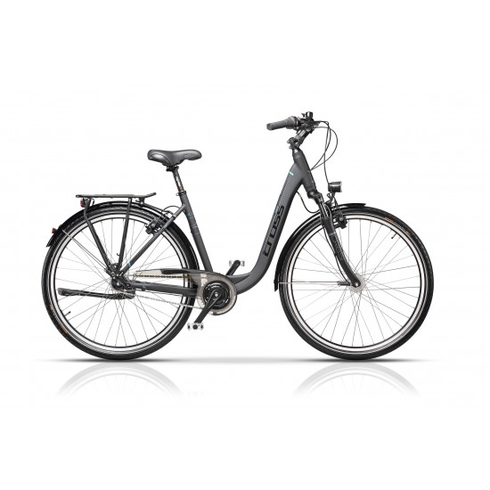Bicicleta CROSS Prolog XXL City Lady 28 Gri/Negru 600mm