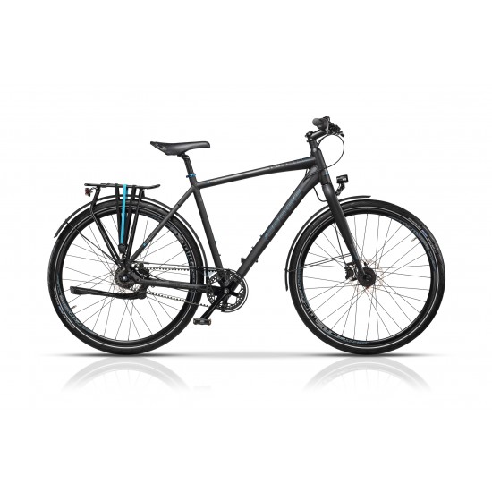 Bicicleta CROSS Quest Man Belt Trekking 28 Negru/Albastru 550mm