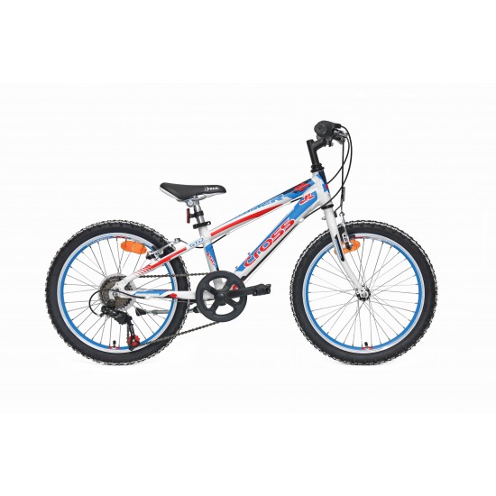 Bicicleta copii mtb CROSS Speedster Boy HF 20 - Alb | 6-8 ani