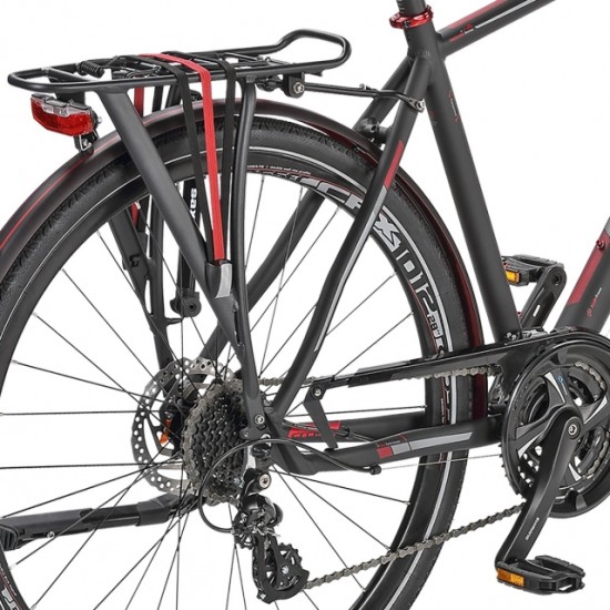 Bicicleta CROSS Travel Man Trekking 28'' Negru/Rosu 480mm Bicicleta CROSS Travel Man Trekking 28 Negru/Rosu 480mm