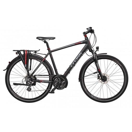Bicicleta CROSS Travel Man Trekking 28 Negru/Rosu 560mm
