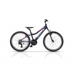 Bicicleta copii mtb CROSS Speedster Girl 24 - Mov | 8-10 ani