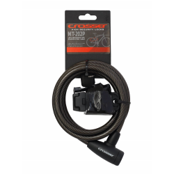 Incuietoare Cablu CROSSER MT 202P 10mm/180cm - Black Incuietoare Cablu CROSSER MT 202P 10mm/180cm - Black