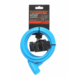 Incuietoare Cablu CROSSER MT 202P 10mm/180cm - Blue