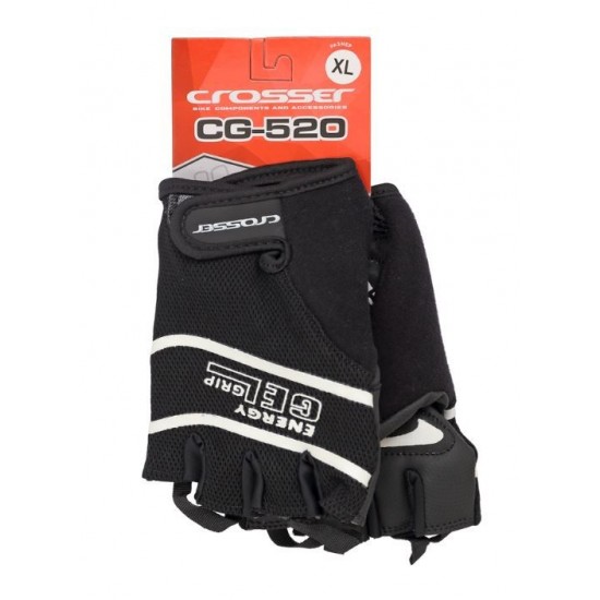 Manusi CROSSER RS-520 fara degete - negru - XL Manusi CROSSER RS-520 fara degete - negru - XL