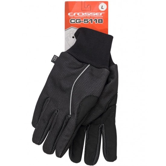 Manusi CROSSER RS-5118 cu degete - negru - M Manusi CROSSER RS-5118 cu degete - negru - M
