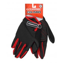 Manusi CROSSER RS-560 cu degete - negru/rosu - XL