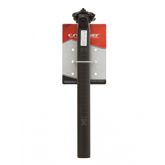 Tija sa CROSSER SP-C255 31.6*400mm - negru/gri Tija Sa CROSSER SP-C255 31.6x400mm - Black/Grey
