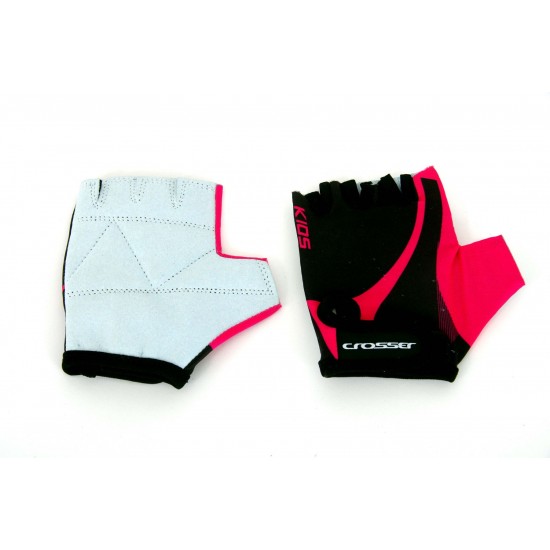 Manusi CROSSER CG-Kids 367 fara degete - negru/rosu - 4XS