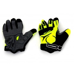 Manusi CROSSER CG-537 cu degete - negru/verde - L
