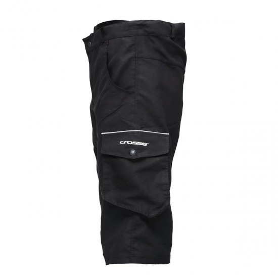 Pantaloni scurti CROSSER CW-598 cu bazon - Negru M Pantaloni scurti CROSSER CW-598 cu bazon - Negru M