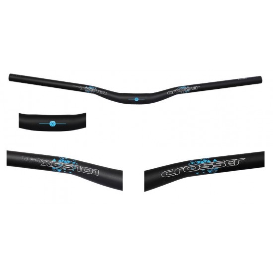 Ghidon CROSSER XCS101 35grade 31.8mm 720mm Negru/Albastru Ghidon CROSSER XCS101 35grade 31.8x720mm - Black/Blue