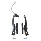 Clesti frana CROSSER TX115C - Negru - Fata