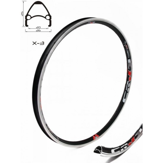 Janta CROSSER X3 27.5'' 36H negru Janta CROSSER X3 27.5 36H negru