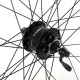 Roata fata CROSSER X11 36H 28 QR - Frana disc (6 suruburi) cu butuc SHIMANO DH-3D32 - capsata