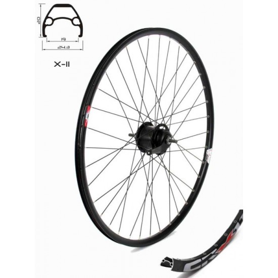 Roata CROSSER X11 36H 28 Spate 7 viteze in butuc SHIMANO ASGC30017CALR Roata spate CROSSER X11 36H 28/29 7 viteze in butuc SHIMANO Nexus SG-C3001-7 - capsata