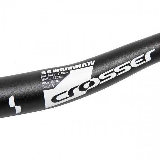 Ghidon CROSSER Bend 5 Rize 15mm 31.8mm 680mm Negru Ghidon CROSSER Bend 5 Rise 15mm 31.8x680mm - Black