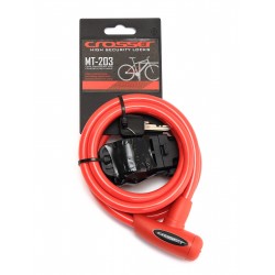 Incuietoare Cablu CROSSER MT 203 10mm/180cm - Red Incuietoare Cablu CROSSER MT 203 10mm/180cm - Red