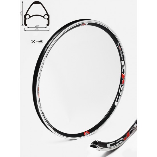 Janta CROSSER X3 26" 36H Negru Janta CROSSER X3 26 36H Negru