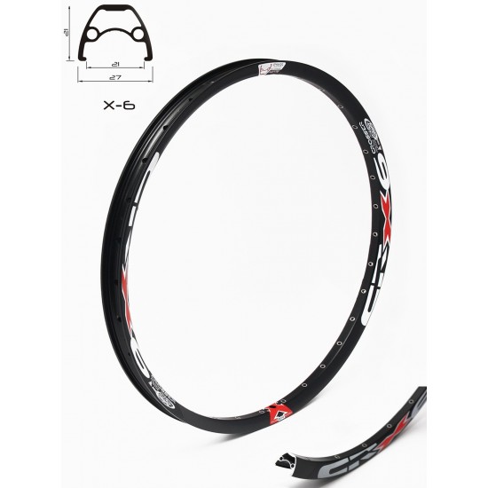 Janta CROSSER X6 26" 32H Negru - capsata Janta CROSSER X6 26 32H Negru - capsata