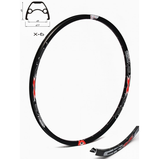 Janta CROSSER X6 28" 36H Negru - capsata Janta CROSSER X6 28 36H Negru - capsata