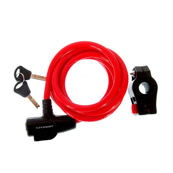 Incuietoare cablu CROSSER CL-823 10x1800mm - Portocaliu Incuietoare Cablu CROSSER CL-823 10mm/180cm - Orange