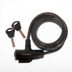 Incuietoare Cablu CROSSER CL-823 8mm/180cm - Black Incuietoare Cablu CROSSER CL-823 8mm/180cm - Black