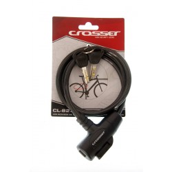 Incuietoare Cablu CROSSER CL-823 8mm/90cm - Black Incuietoare Cablu CROSSER CL-823 8mm/90cm - Black