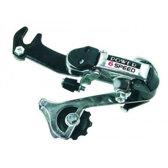 Schimbator spate Power cu ureche 7 viteze indexat cromat Schimbator spate Power cu ureche 7 viteze indexat cromat