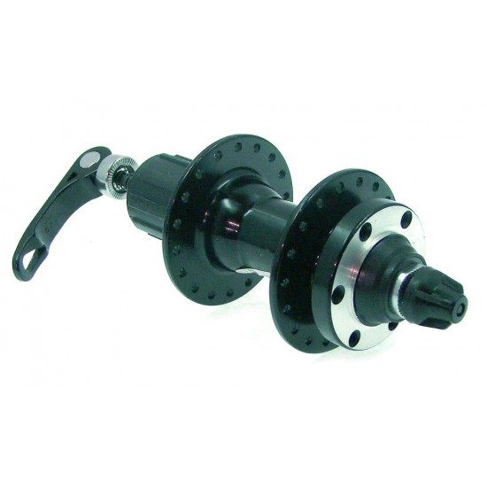 Butuc spate pe caseta disc 36H 10x135x145 mm QR silver