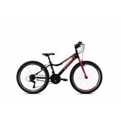 Bicicleta Capriolo 24 Diavolo DX black red 13 Bicicleta Capriolo 24 Diavolo DX black red 13