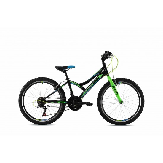 Bicicleta Capriolo 24 Diavolo 400 black green Bicicleta Capriolo 24 Diavolo 400 black green