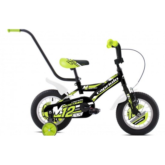 Bicicleta Capriolo Mustang black-lime 12 Bicicleta Capriolo Mustang black-lime 12