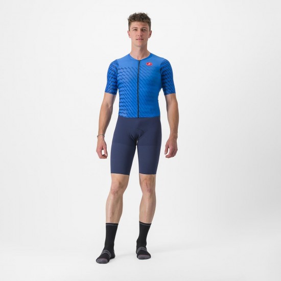 Costum de triatlon cu maneca scurta Castelli PR 2 Speed Albastru/Bleumarin S Costum de triatlon cu maneca scurta Castelli PR 2 Speed Albastru/Bleumarin S