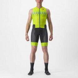 Costum de triatlon fara maneci Castelli Free Sanremo SL Galben Fluo/Negru XL Costum de triatlon fara maneci Castelli Free Sanremo SL Galben Fluo/Negru XL