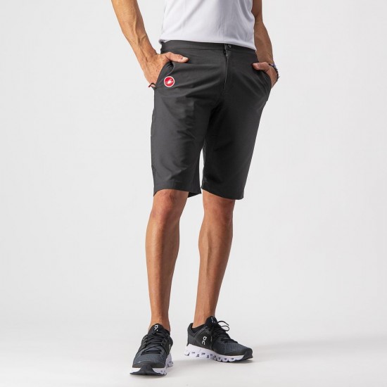 Pantaloni scurti casual Castelli Milano Negru XL Pantaloni scurti casual Castelli Milano Negru XL