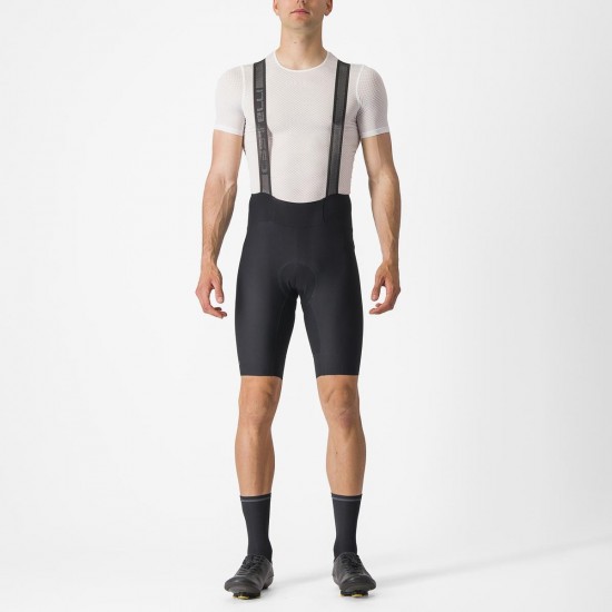Pantaloni scurti cu bretele Castelli Espresso Negru S Pantaloni scurti cu bretele Castelli Espresso Negru S