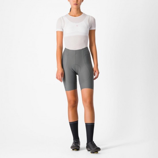 Pantaloni scurti cu bretele Castelli Espresso W de dama Antracit S Pantaloni scurti cu bretele Castelli Espresso W de dama Antracit S