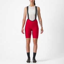 Pantaloni scurti cu bretele Castelli Espresso W DT de dama Rosu XS Pantaloni scurti cu bretele Castelli Espresso W DT de dama Rosu XS