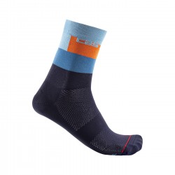 Sosete Castelli Blocco 15 Indigo/Bleu/Portocaliu L/XL 40-43 Sosete Castelli Blocco 15 Indigo/Bleu/Portocaliu L/XL 40-43