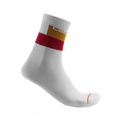 Sosete Castelli Blocco 15 Gri/Rosu/Portocaliu L/XL 40-43 Sosete Castelli Blocco 15 Gri/Rosu/Portocaliu L/XL 40-43