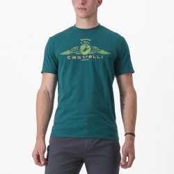 Tricou casual Castelli Armando 2 Tee Turcoaz L Tricou casual Castelli Armando 2 Tee Turcoaz L