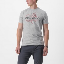 Tricou casual Castelli Finale Tee Gri L Tricou casual Castelli Finale Tee Gri L