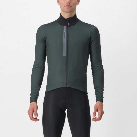 Tricou cu maneca lunga Castelli Entrata Thermal Verde Inchis S Tricou cu maneca lunga Castelli Entrata Thermal Verde Inchis S