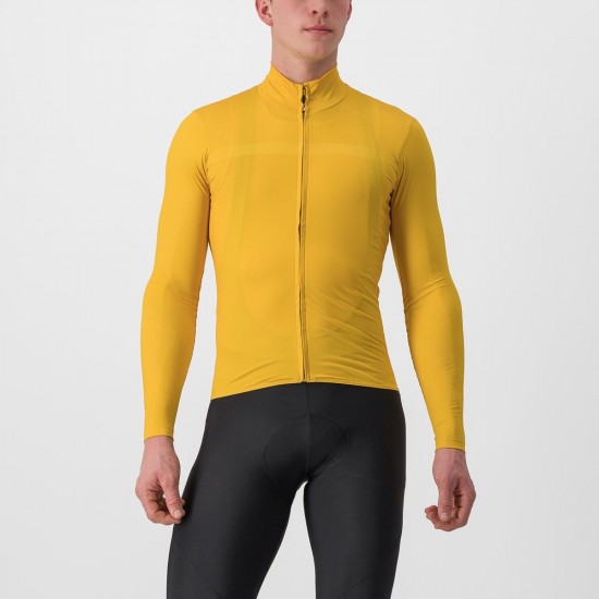 Tricou cu maneca lunga Castelli PRO Thermal Mid LS Galben L Tricou cu maneca lunga Castelli PRO Thermal Mid LS Galben L