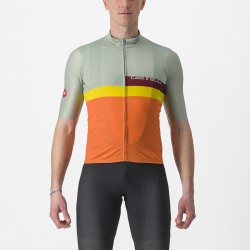 Tricou cu maneca scurta Castelli A Blocco Vernil/Portocaliu/Galben/Visiniu XXL Tricou cu maneca scurta Castelli A Blocco Vernil/Portocaliu/Galben/Visiniu XXL