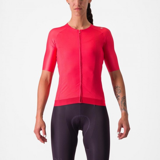 Tricou cu maneca scurta Castelli Aero PRO 7.0 W de dama Rosu S Tricou cu maneca scurta Castelli Aero PRO 7.0 W de dama Rosu S