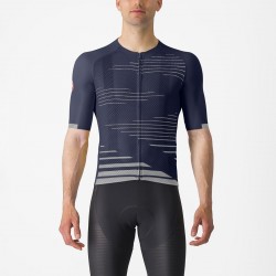 Tricou cu maneca scurta Castelli Climbers 4.0 Indigo/Gri M